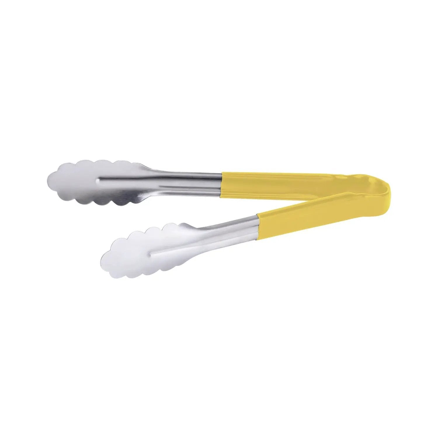 CAC China STCH-10YL Tong SS W/ Yellow Hdl 10" Case Pack of 12/72 by CAC China (cac-china-stch-10yl-tong-ss-w-yellow-hdl-10-case-pack-of-12-72)