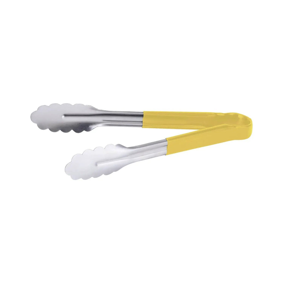 CAC China STCH-10YL Tong SS W/ Yellow Hdl 10" Case Pack of 12/72 by CAC China (cac-china-stch-10yl-tong-ss-w-yellow-hdl-10-case-pack-of-12-72)