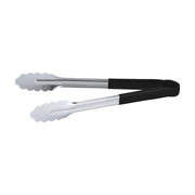 CAC China STCH-12BK Tong SS W/ Black Hdl 12" Case Pack of 12/72 by CAC China (cac-china-stch-12bk-tong-ss-w-black-hdl-12-case-pack-of-12-72)