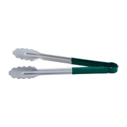 CAC China STCH-12GN Tong SS W/ Green Hdl 12" Case Pack of 12/72 by CAC China (cac-china-stch-12gn-tong-ss-w-green-hdl-12-case-pack-of-12-72)