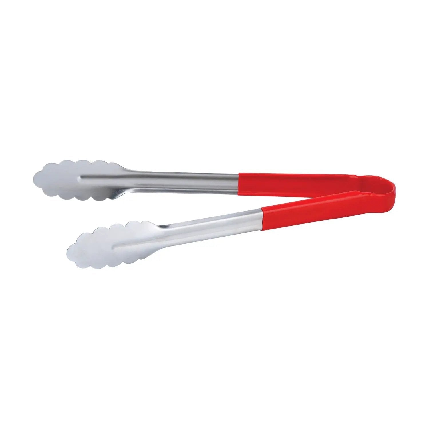 CAC China STCH-12RD Tong SS W/ Red Hdl 12" Case Pack of 12/72 by CAC China (cac-china-stch-12rd-tong-ss-w-red-hdl-12-case-pack-of-12-72)