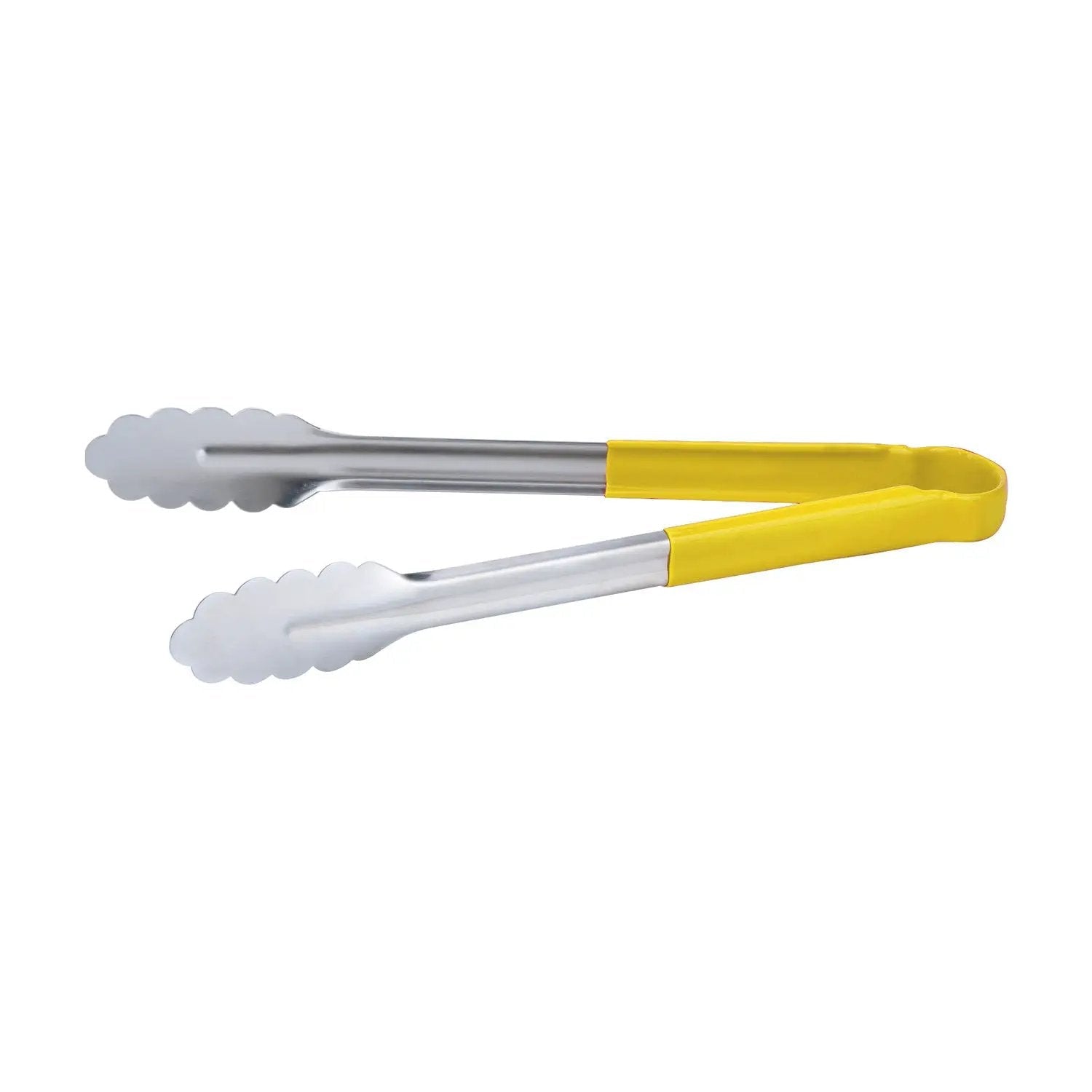 CAC China STCH-12YL Tong SS W/ Yellow Hdl 12" Case Pack of 12/72 by CAC China (cac-china-stch-12yl-tong-ss-w-yellow-hdl-12-case-pack-of-12-72)