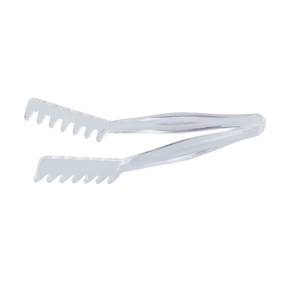 CAC China STKU-11C 11" Clear Plastic Spaghetti Tongs Product Image