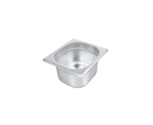 CAC China STPS-22-4 1/6 Size 4" 22-Gauge Anti-Jam Steam Pan Product Image