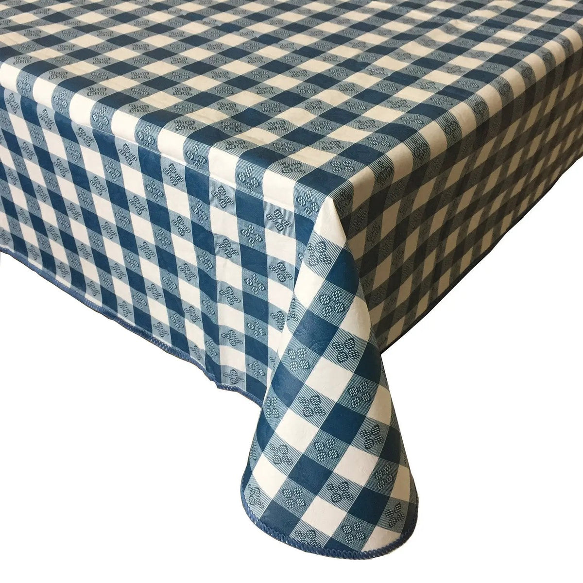 CAC China TCVG-7052B Table Cover Vinyl W/ Flannel Blue 70x52" Case Pack of 24 by CAC China (cac-china-tcvg-7052b-table-cover-vinyl-w-flannel-blue-70x52-case-pack-of-24)