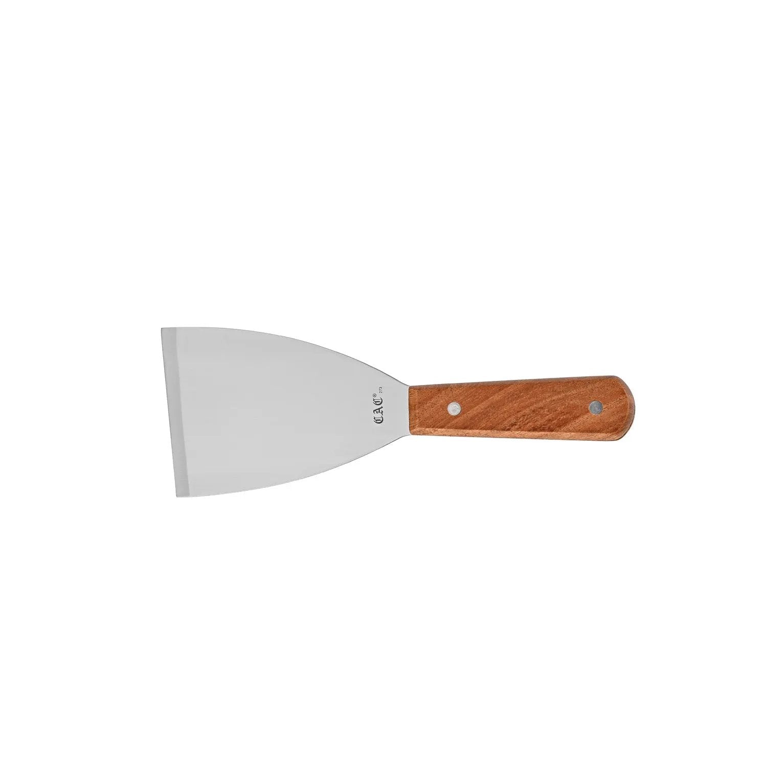 CAC China TNRW-SC53 Scraper Grill SS Wood Hdl Small 4-1/2" Case Pack of 12/72 by CAC China (cac-china-tnrw-sc53-scraper-grill-ss-wood-hdl-small-4-1-2-case-pack-of-12-72)