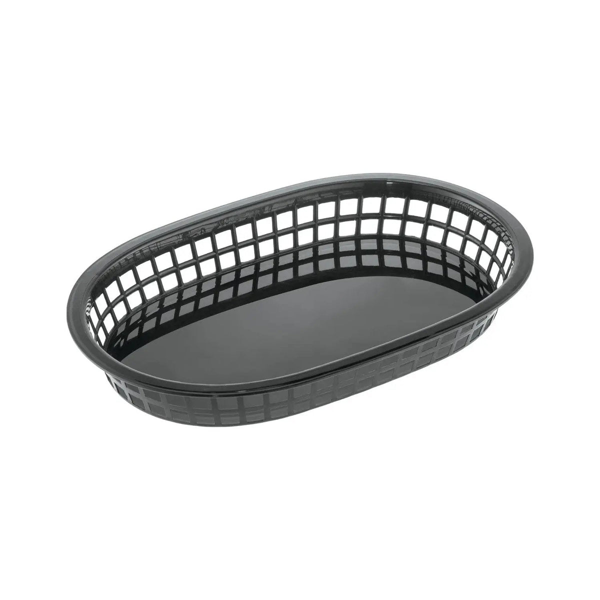CAC China TTFB-10BK 10-7/8" Black Oblong Fast Food Basket, Dozen Product Image