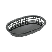 CAC China TTFB-10BK 10-7/8" Black Oblong Fast Food Basket, Dozen Product Image