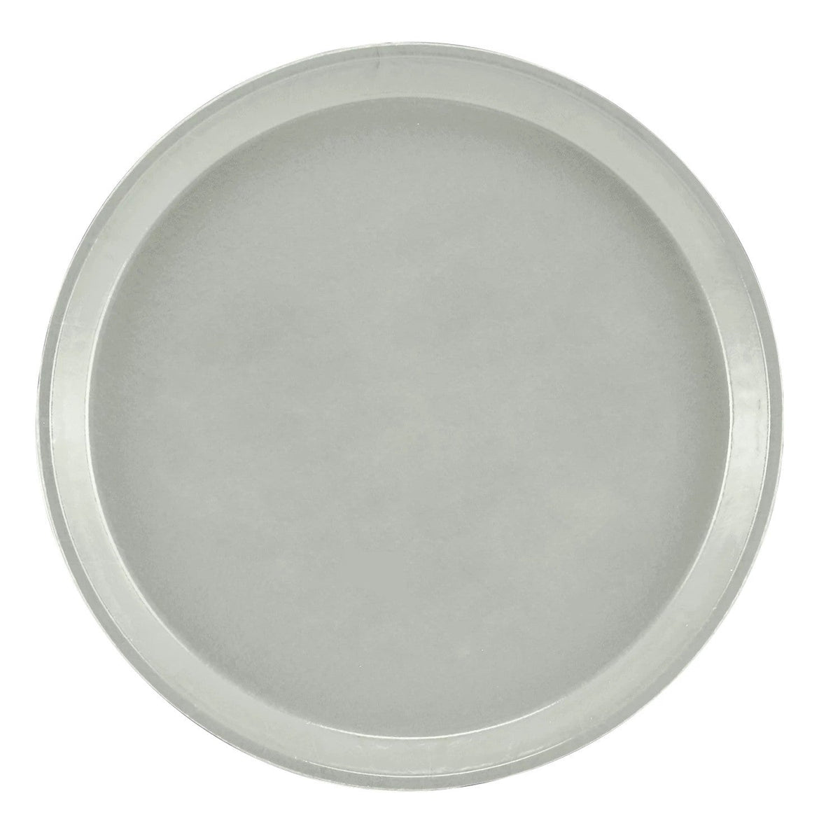 Cambro 1000107 Round Camtray Fiberglass Serving Tray, 10" Dia. - Pearl Gray