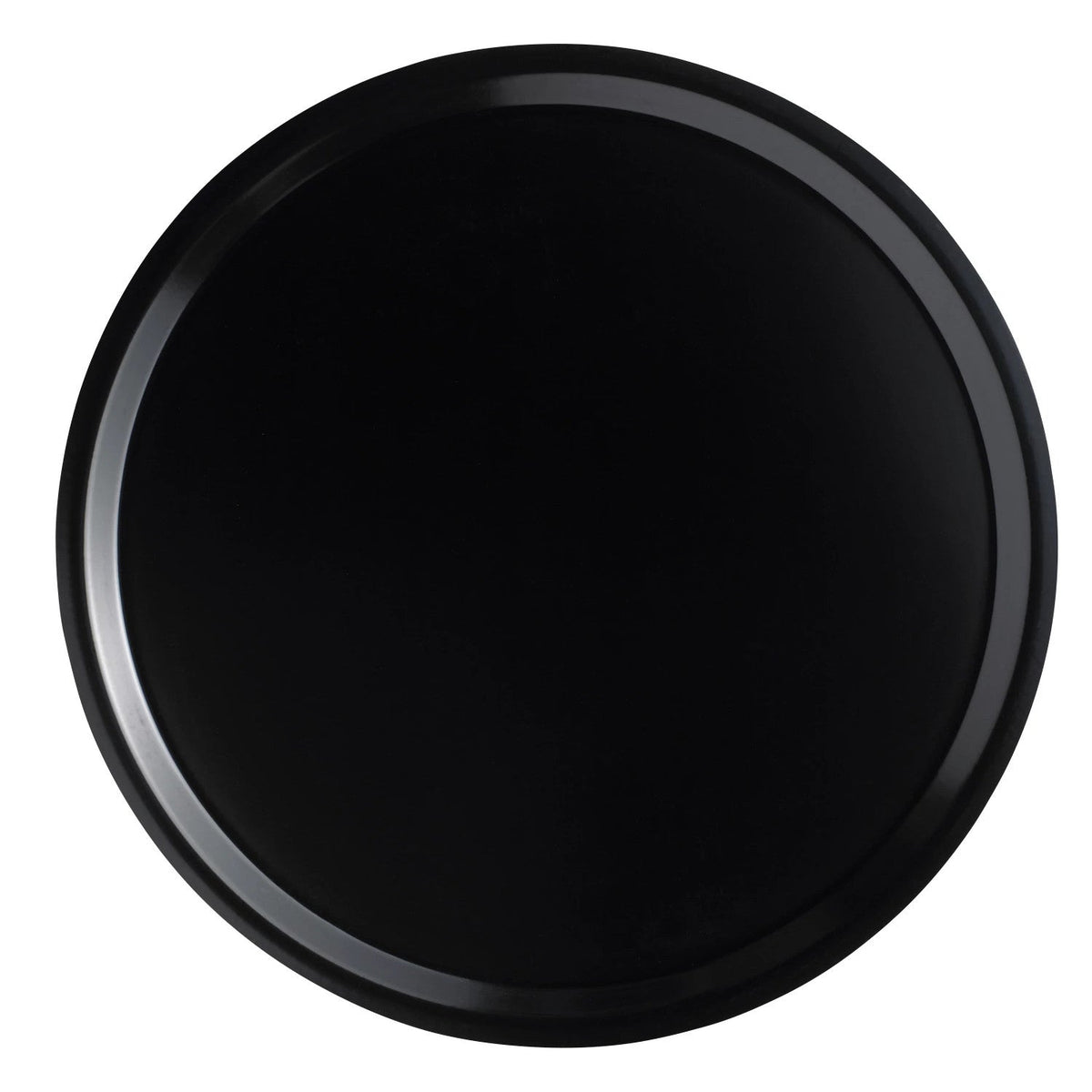Cambro 1000110 Round Camtray Fiberglass Serving Tray, 10" Dia. - Black