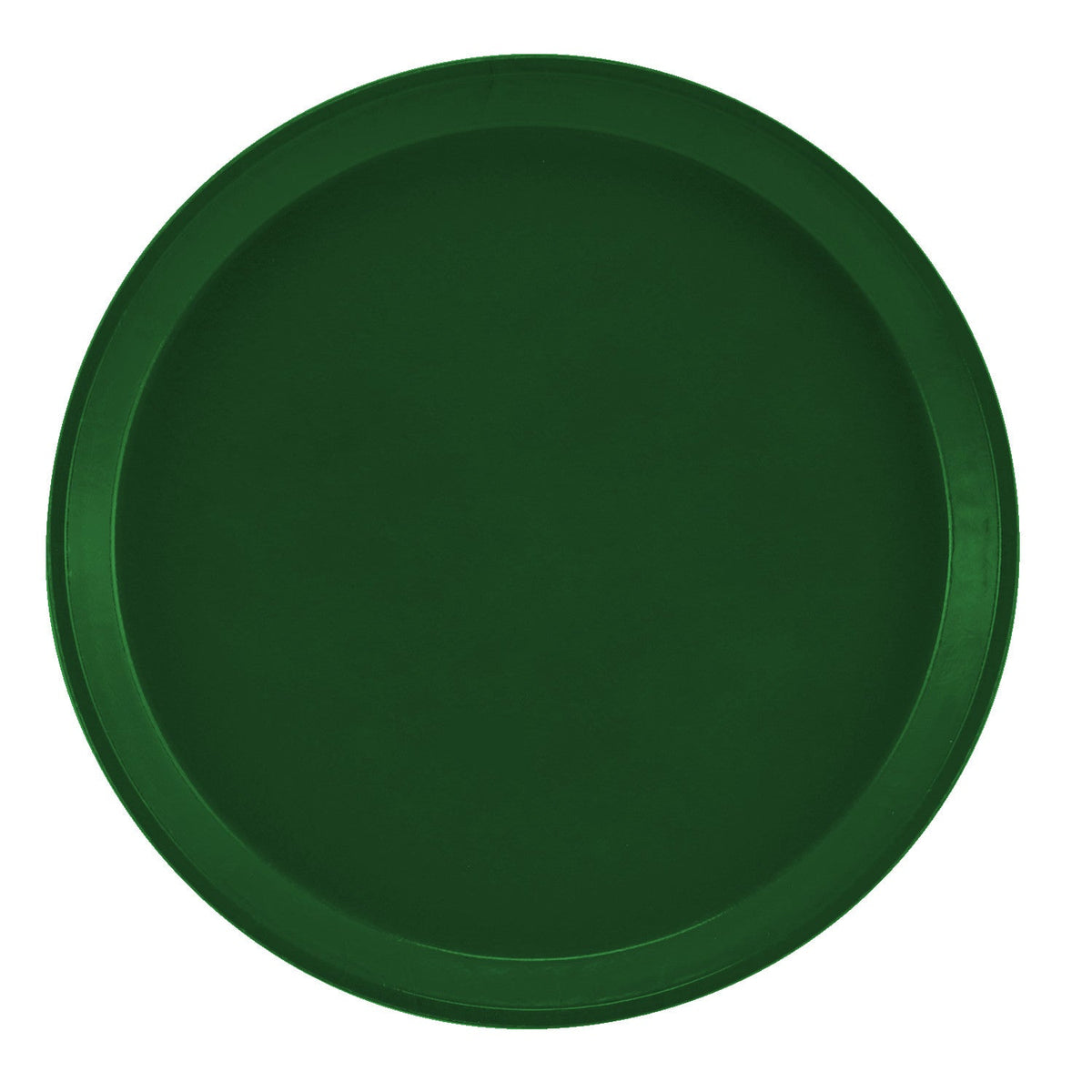 Cambro 1000119 Round Camtray Fiberglass Serving Tray, 10" Dia. - Sherwood Green