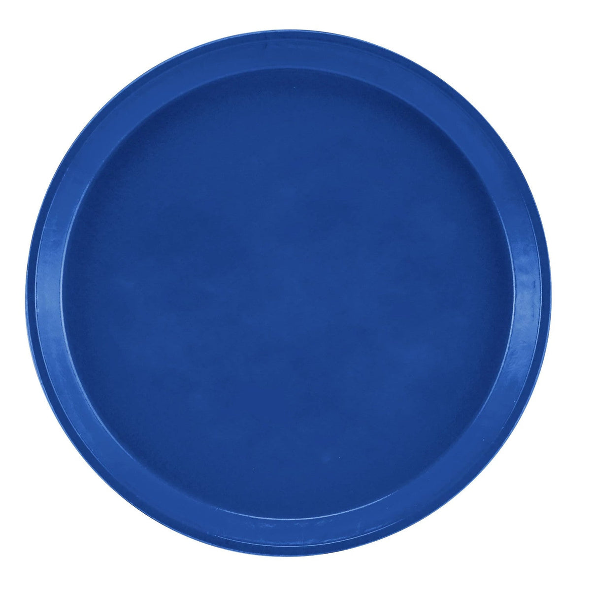 Cambro 1000123 Round Camtray Fiberglass Serving Tray, 10" Dia. - Amazon Blue