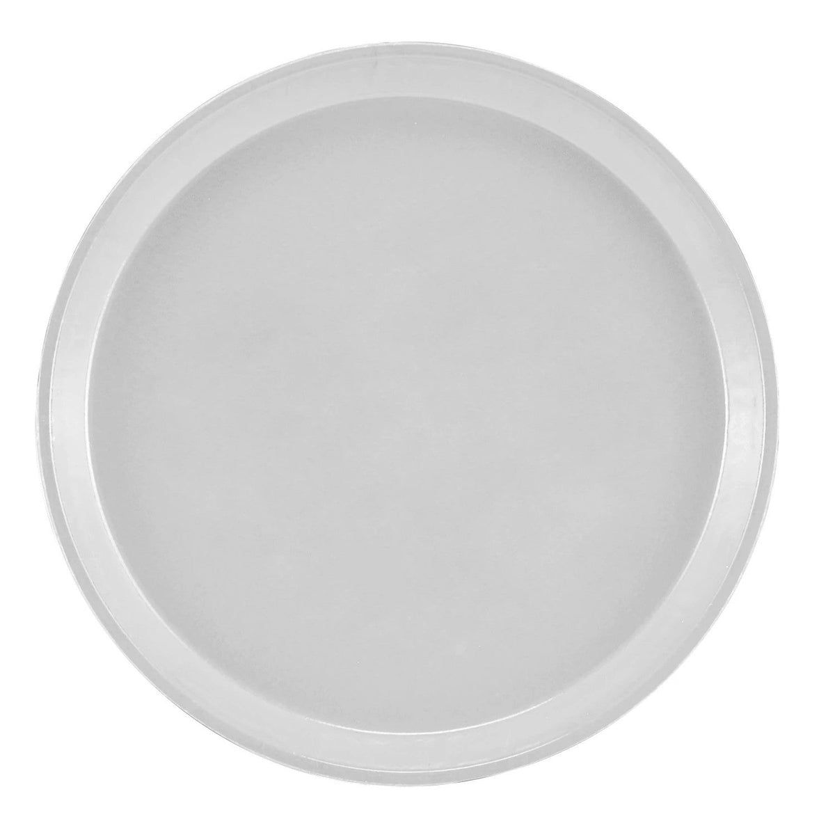 Cambro 1000148 Round Camtray Fiberglass Serving Tray, 10" Dia. - White