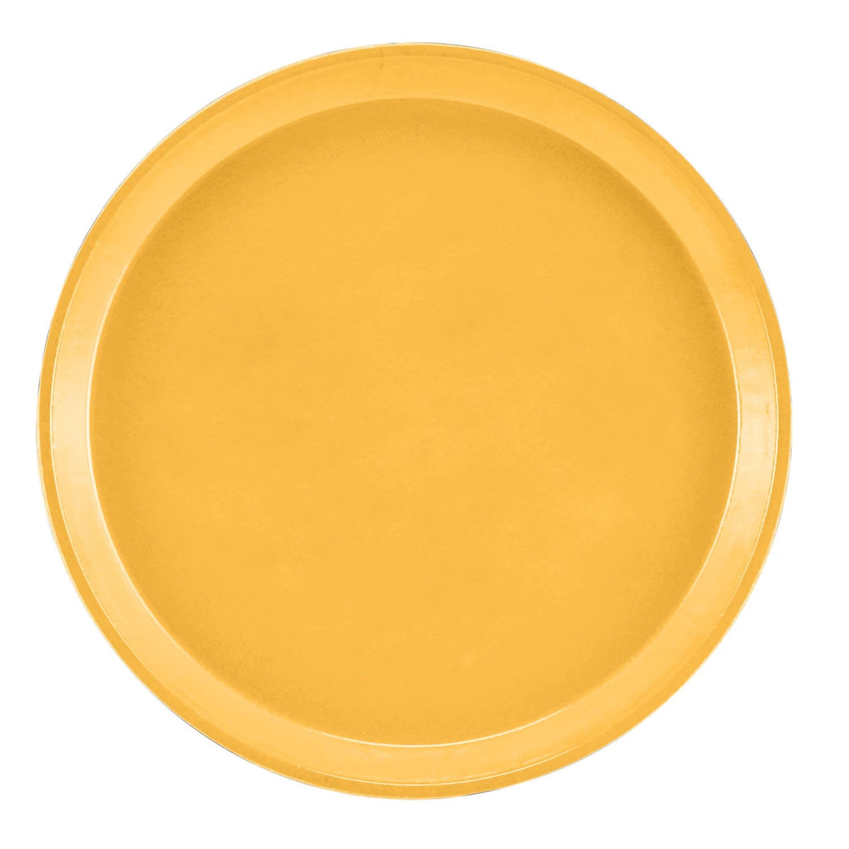 Cambro 1000171 Round Camtray Fiberglass Serving Tray, 10" Dia. - Tuscan Gold