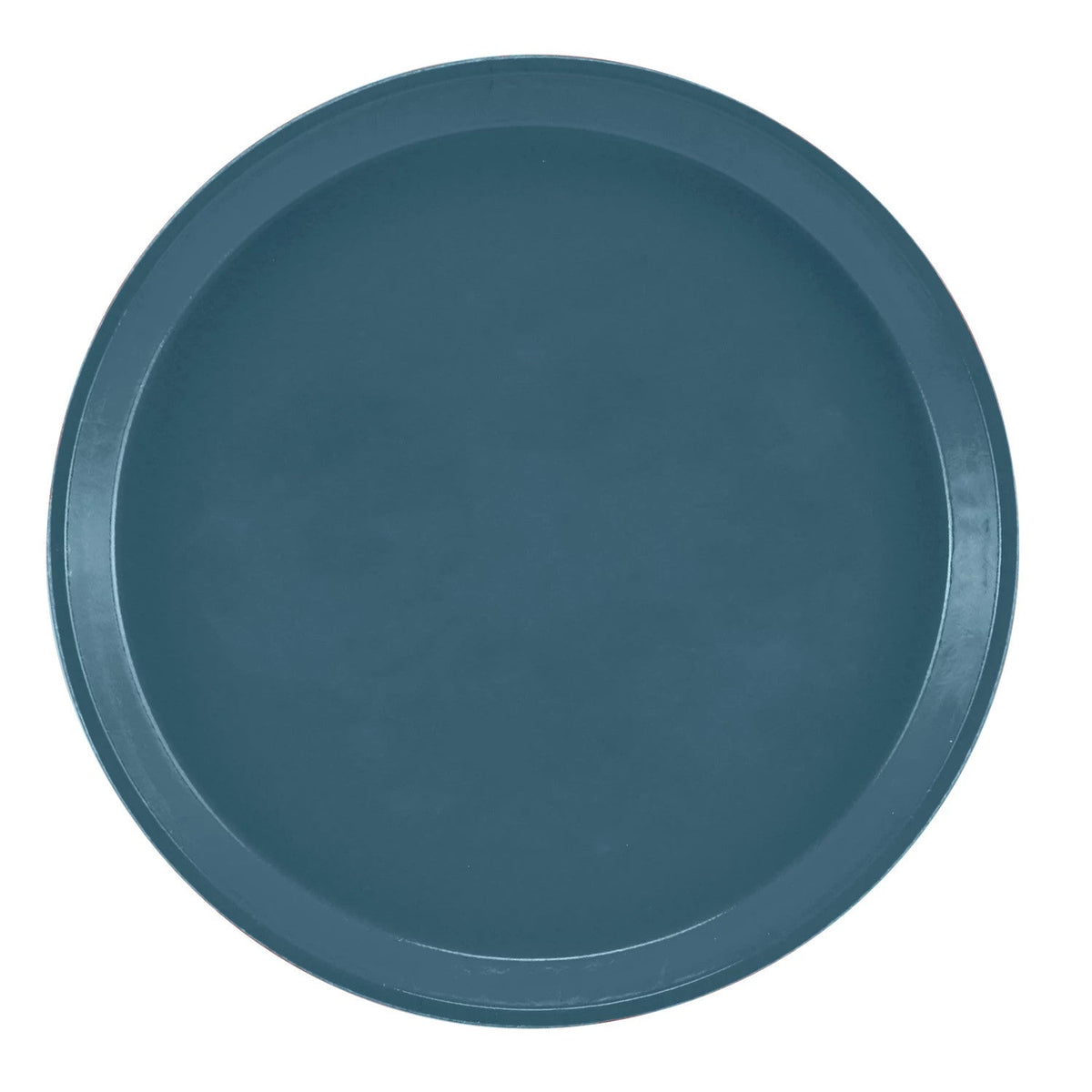 Cambro 1000401 Round Camtray Fiberglass Serving Tray, 10" Dia. - Slate Blue
