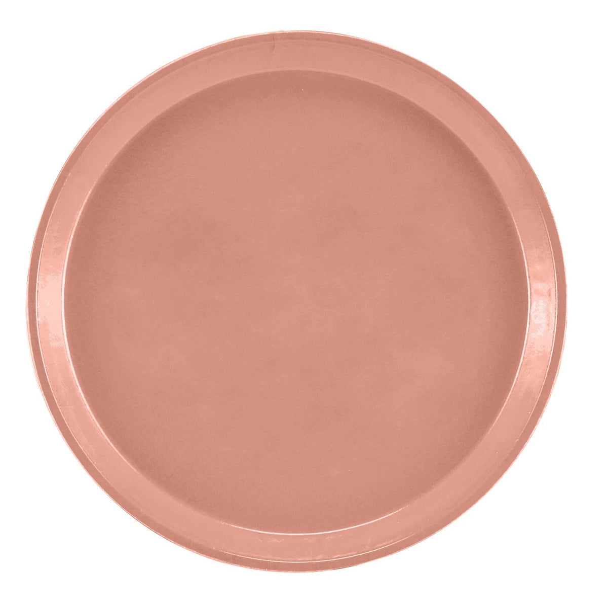 Cambro 1000409 Round Camtray Fiberglass Serving Tray, 10" Dia. - Blush