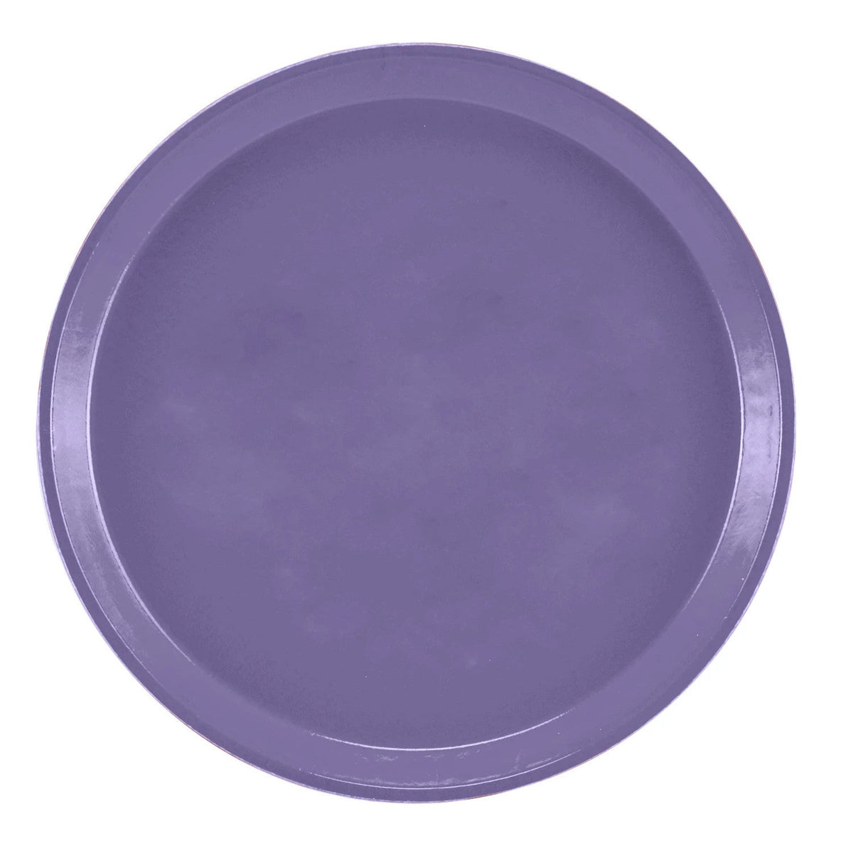 Cambro 1000551 Round Camtray Fiberglass Serving Tray, 10" Dia. - Grape