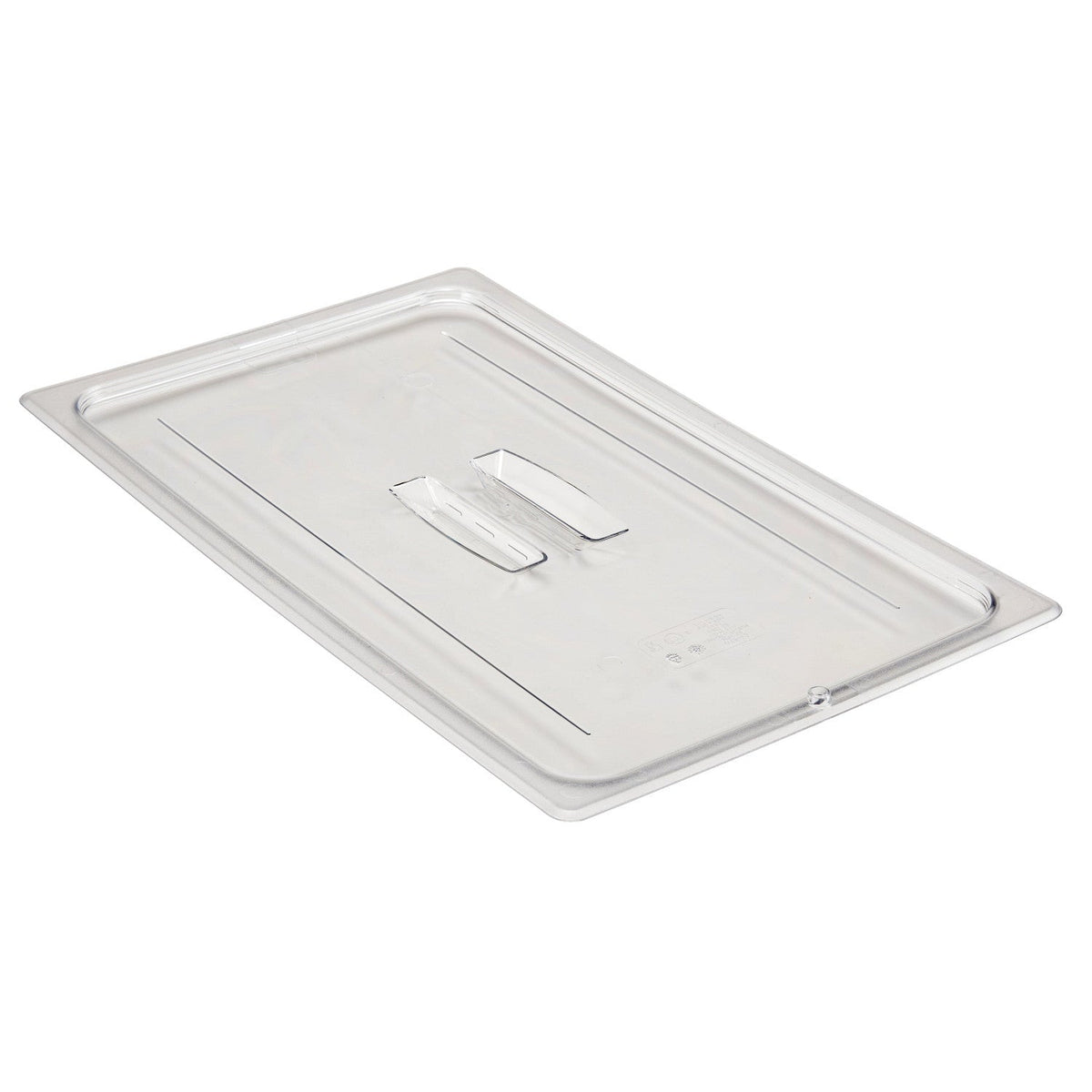 Cambro 10CWCH135 Camwear Full Size Food Pan Cover w/Handle, 20 7/8" x 12 3/4" - Clear