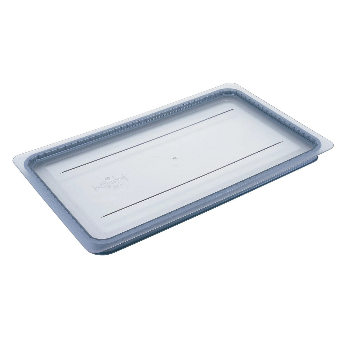 Cambro 10CWGL135 Camwear GripLid, Full Size Food Pan Cover, 20 7/8" x 12 3/4" - Clear