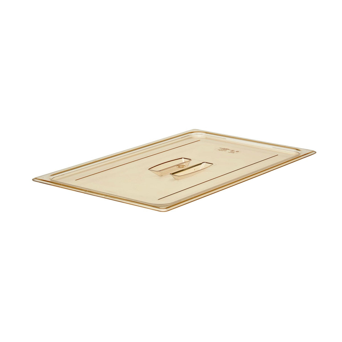 Cambro 10HPCH150 H-Pan High Heat Cover w/ Handle, Full Size Food Pan Lid - Amber