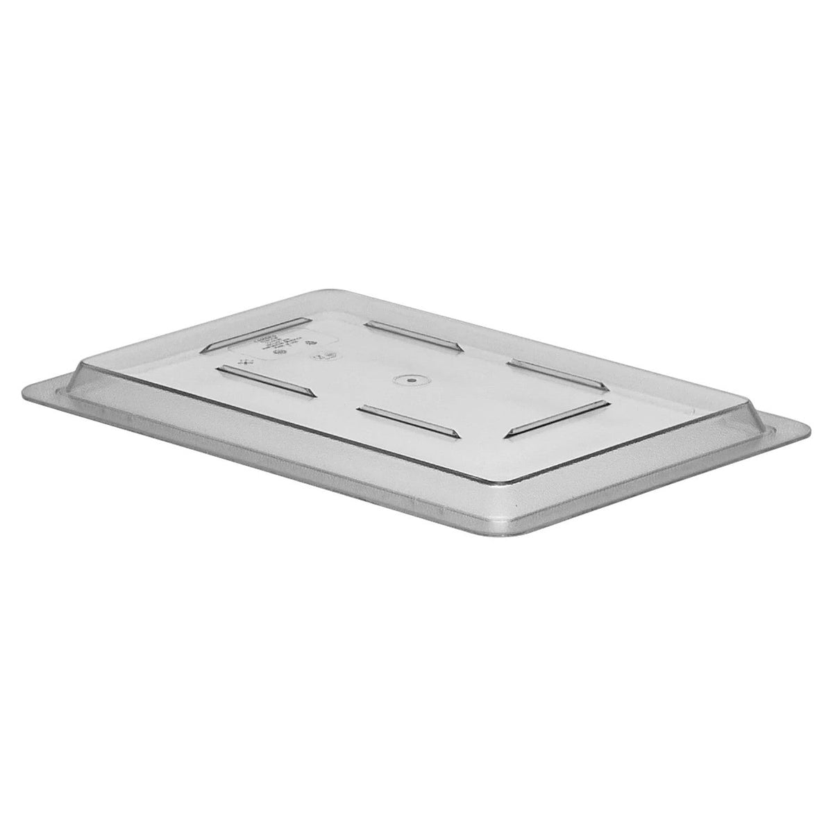 Cambro 1218CCW135 Camwear Flat Lid for Half Size 12" x 18" Food Boxes - Clear