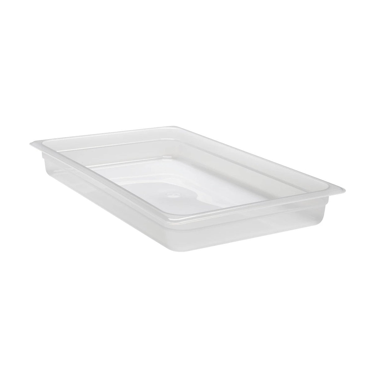 Cambro 12PP190 Translucent Full Size Food Pan, 2 1/2" Deep, 7.5 qt. - Translucent