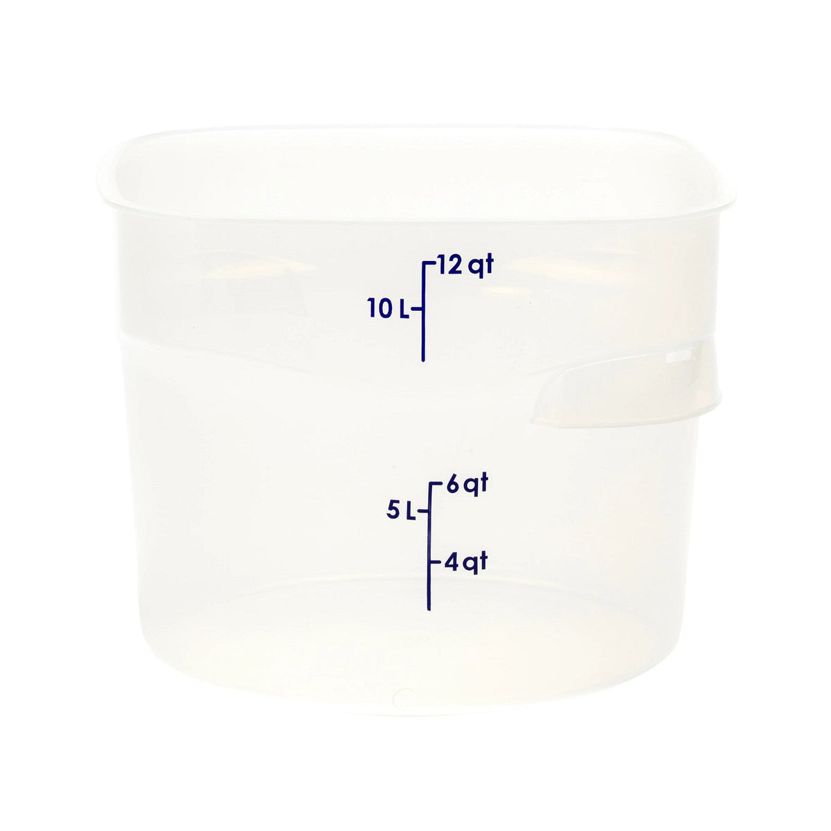 Cambro 12RFSPROPP190 FreshPro CamRounds Round Food Storage Container, 12 qt., Translucent - Translucent