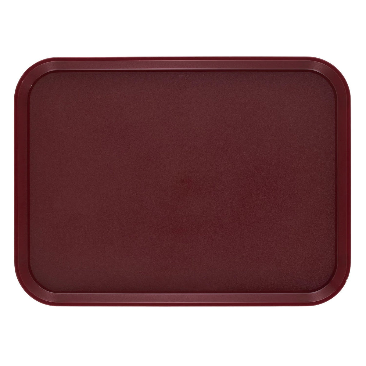 Cambro 1418CWNS488 Camwear Non-Skid Cafeteria Tray, 18" x 14" - Dark Cranberry