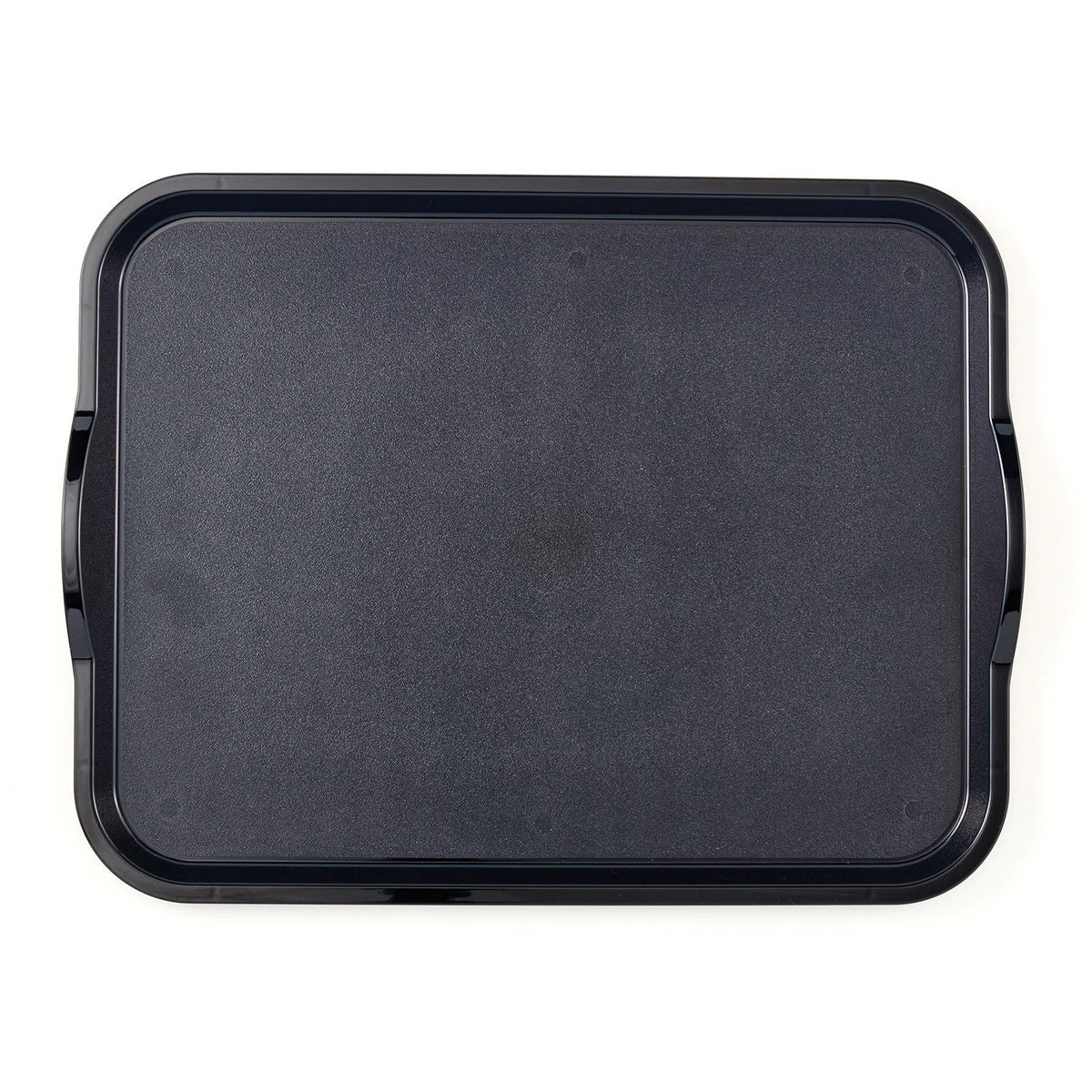 Cambro 1418CWNSH110 Camwear Non-Skid Healthcare Tray with Handles, 14" x 18" - Black