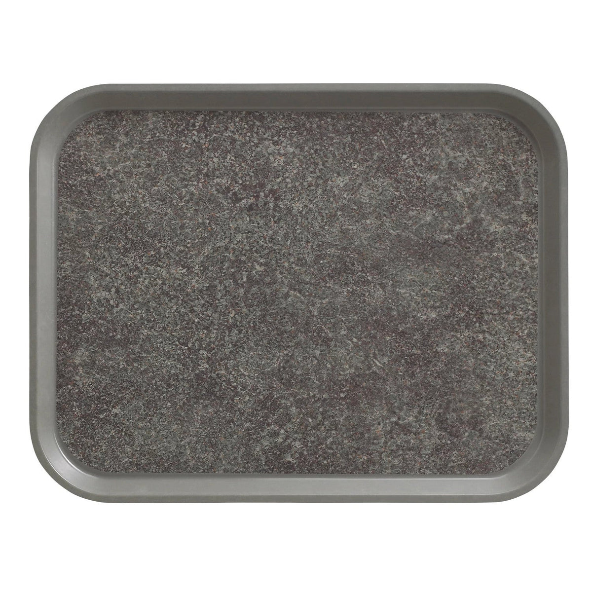 Cambro 1418VC381 Non-Skid Versa Camtray, 18" x 14" - Pearl Gray w/ Titan