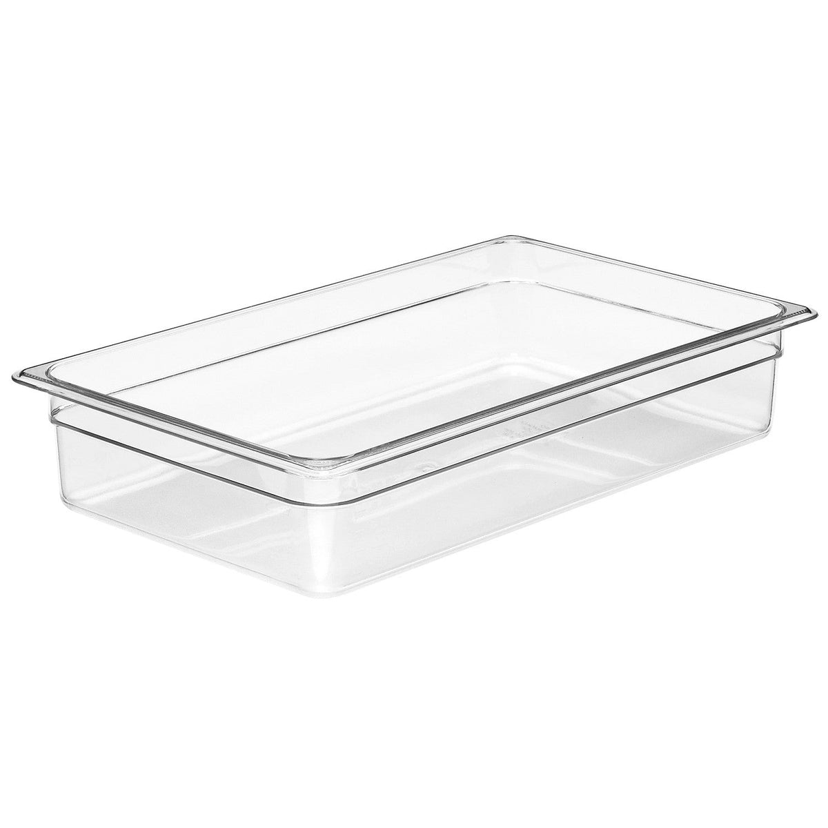 Cambro 14CW135 Camwear Full Size Food Pan, 4" Deep, 13.7 qt. - Clear