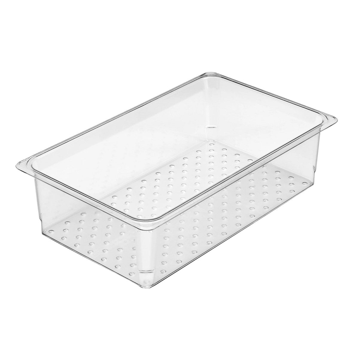 Cambro 15CLRCW135 Camwear Full Size Colander Food Pan, 5" Deep - Clear