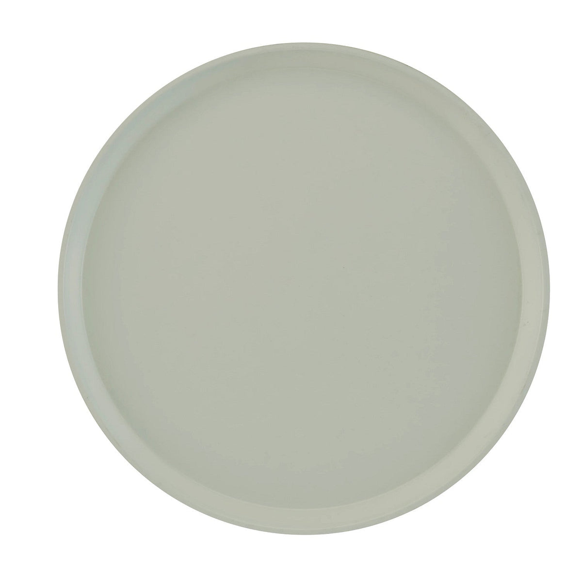 Cambro 1600101 Round Camtray Fiberglass Serving Tray, 16" Dia. - Antique Parchment