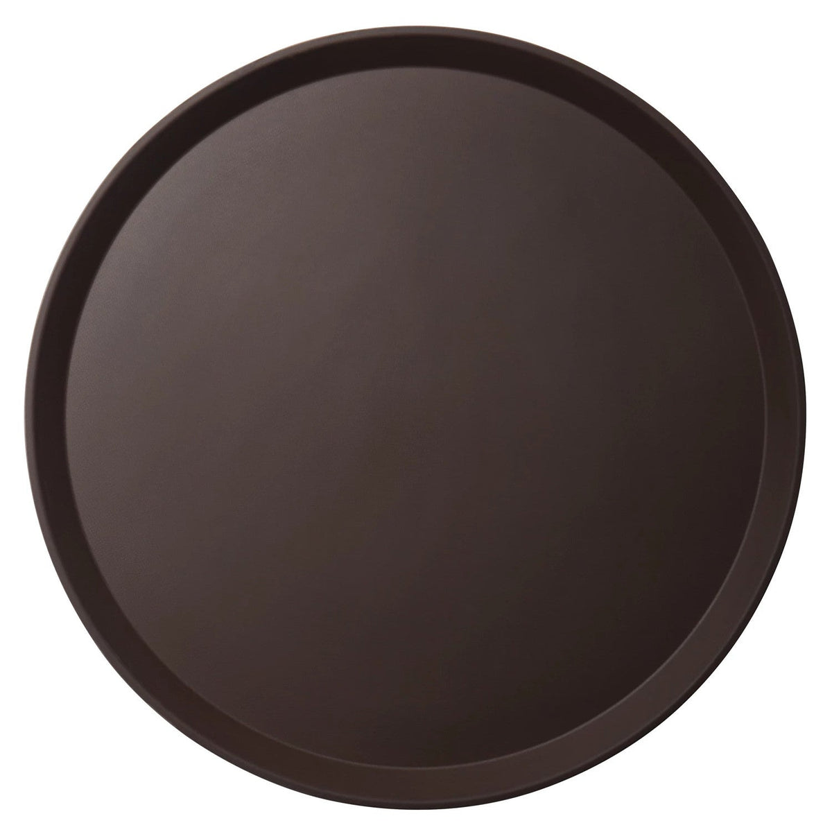 Cambro 1600CT138 Camtread Non-Skid Serving Tray, Round, 16" Diameter - Tavern Tan
