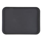 Cambro 1622CT110 Camtread Rectangular Non-Skid Serving Tray, 22" x 16" - Black
