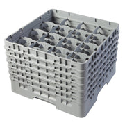 Cambro 16S1114151 Camrack Full Size Glass Rack, 11 3/4" Max Glass Height - Soft Gray