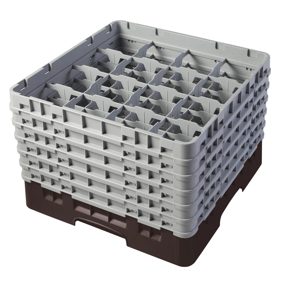 Cambro 16S1114167 Camrack Full Size Glass Rack, 11 3/4" Max Glass Height - Brown