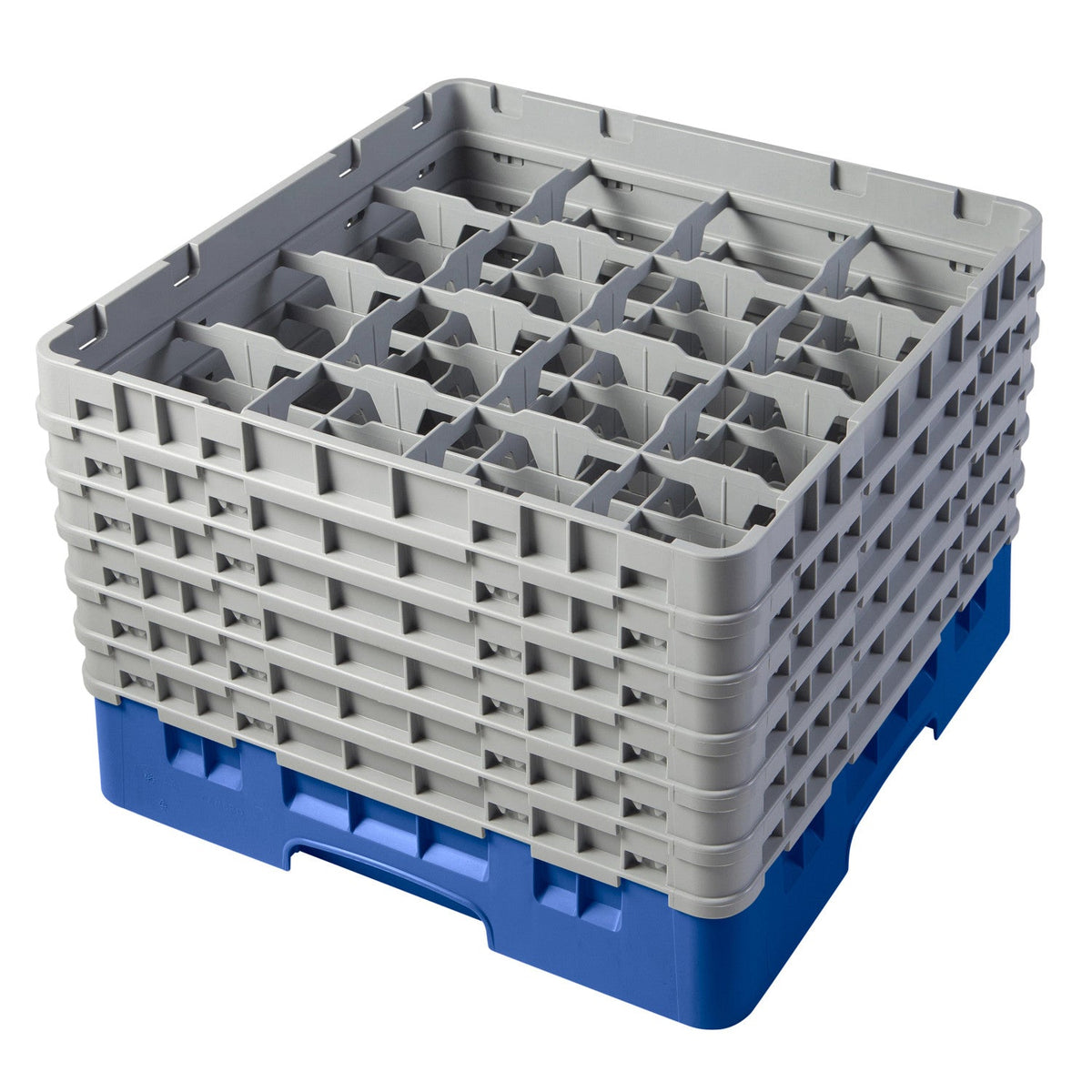 Cambro 16S1114168 Camrack Full Size Glass Rack, 11 3/4" Max Glass Height - Blue