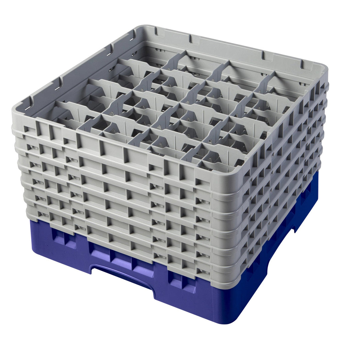 Cambro 16S1114186 Camrack Full Size Glass Rack, 11 3/4" Max Glass Height - Navy Blue