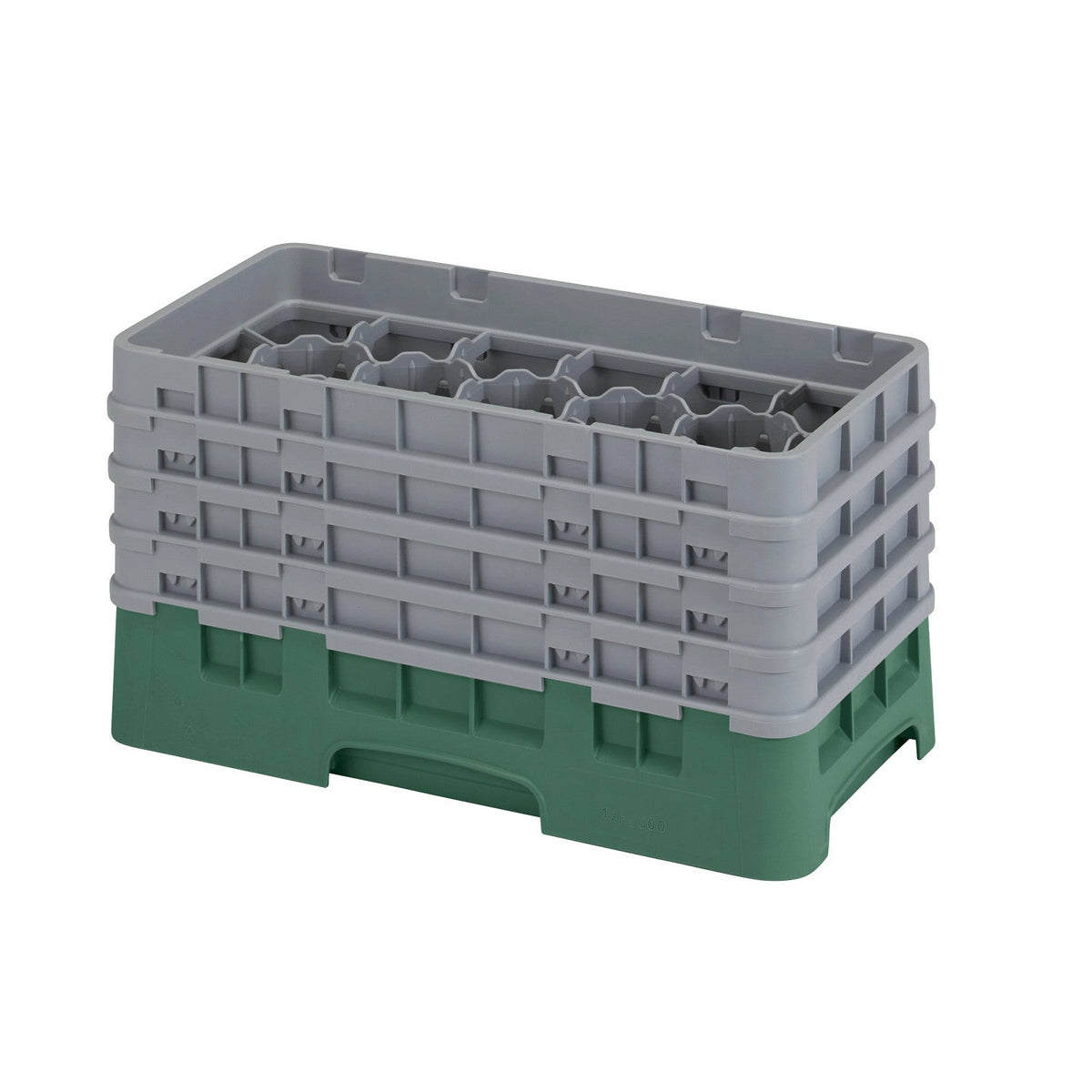 Cambro 17HS800119 Camrack Half Size Glass Rack, 8 1/2" Max Glass Height - Sherwood Green