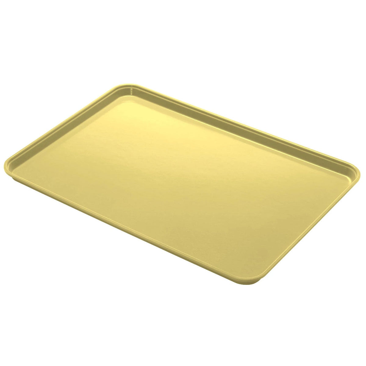 Cambro 1826CL145 Camlite Fiberglass Cafeteria Tray, 25 3/4" x 17 7/8" - Yellow