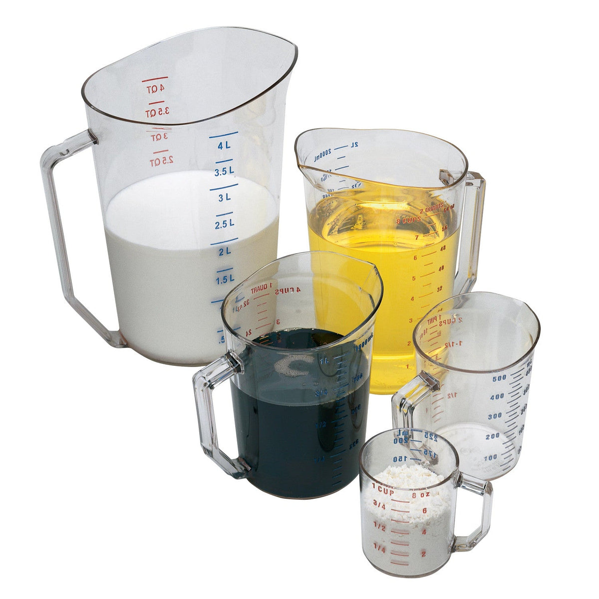 Cambro 200MCCW135 Camwear Polycarbonate Measuring Cup, 2 Quart - Clear