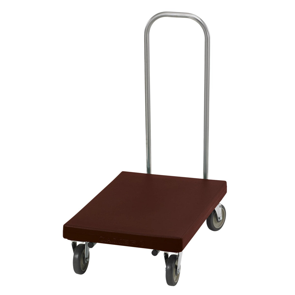 Cambro 2030UT131 600 lb. Polyethylene Utility Truck, With chrome handle - Dark Brown