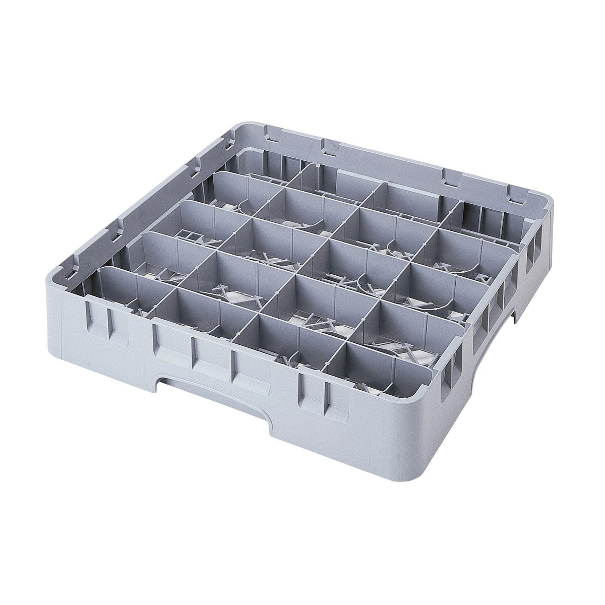 Cambro 20C258151 Camrack Full Size, 20 Compartment Cup Rack, 2 5/8" Max Cup Height - Soft Gray