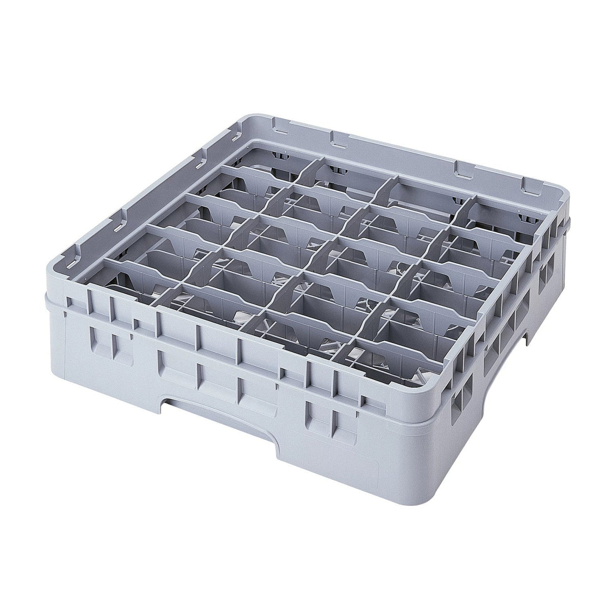 Cambro 20C414151 Camrack Full Size, 20 Compartment Cup Rack, 4 1/4" Max Cup Height - Soft Gray