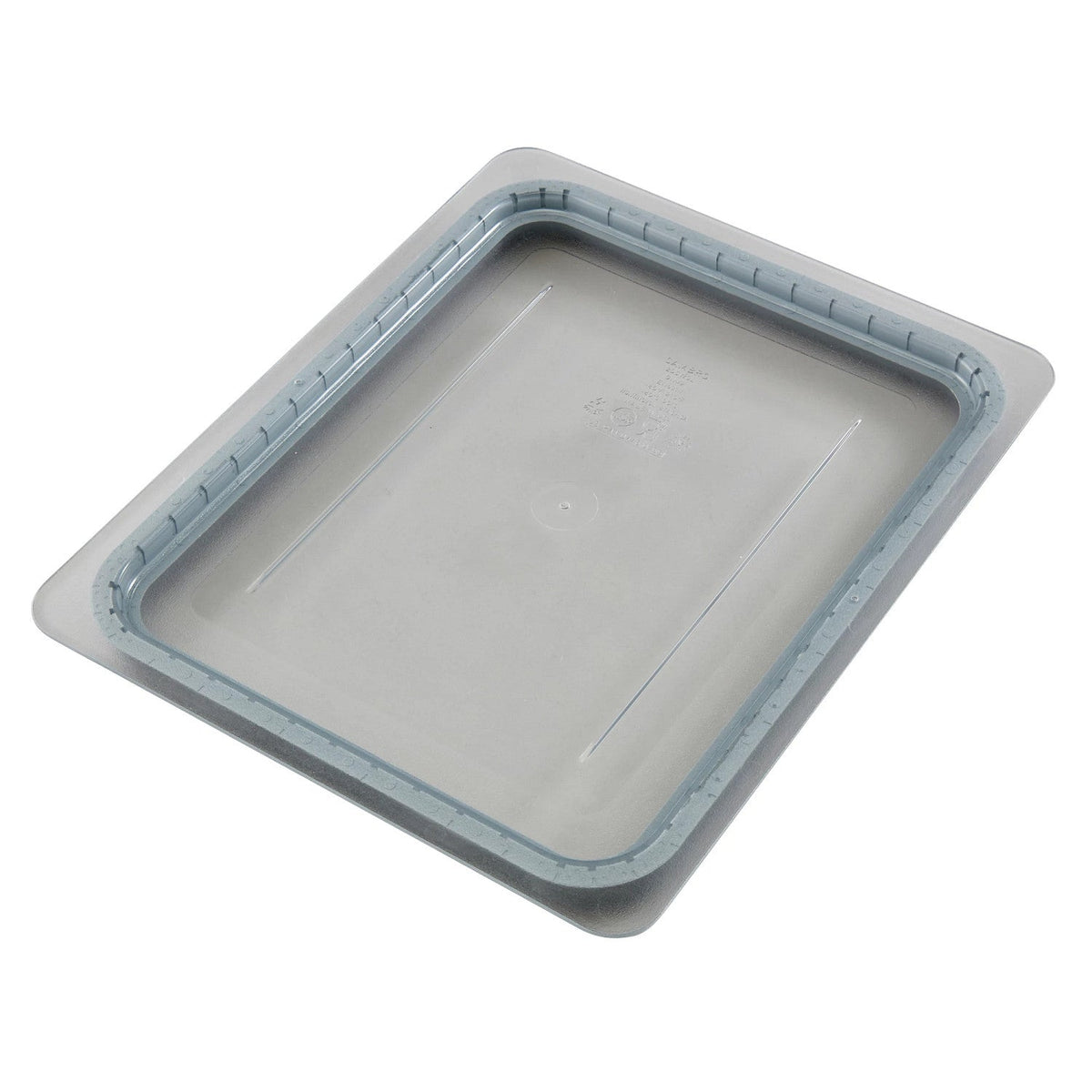 Cambro 20CWGL135 Camwear GripLid, Half Size Food Pan Cover, 12 3/4" x 10 7/16" - Clear