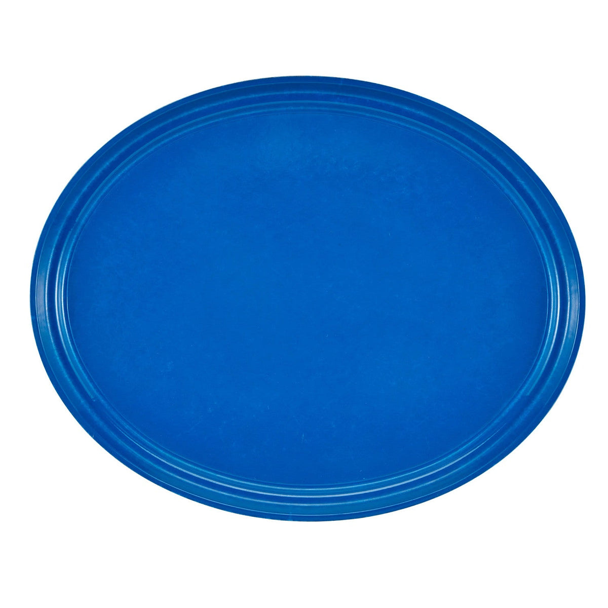 Cambro 2500123 Oval Camtray Fiberglass Serving Tray, 19 1/4" x 24" - Amazon Blue