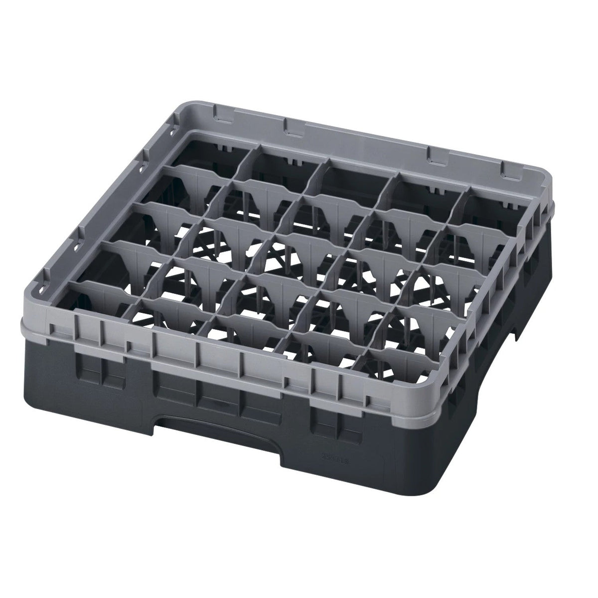 Cambro 25S318110 Camrack Full Size Glass Rack, 3 5/8" Max Glass Height - Black