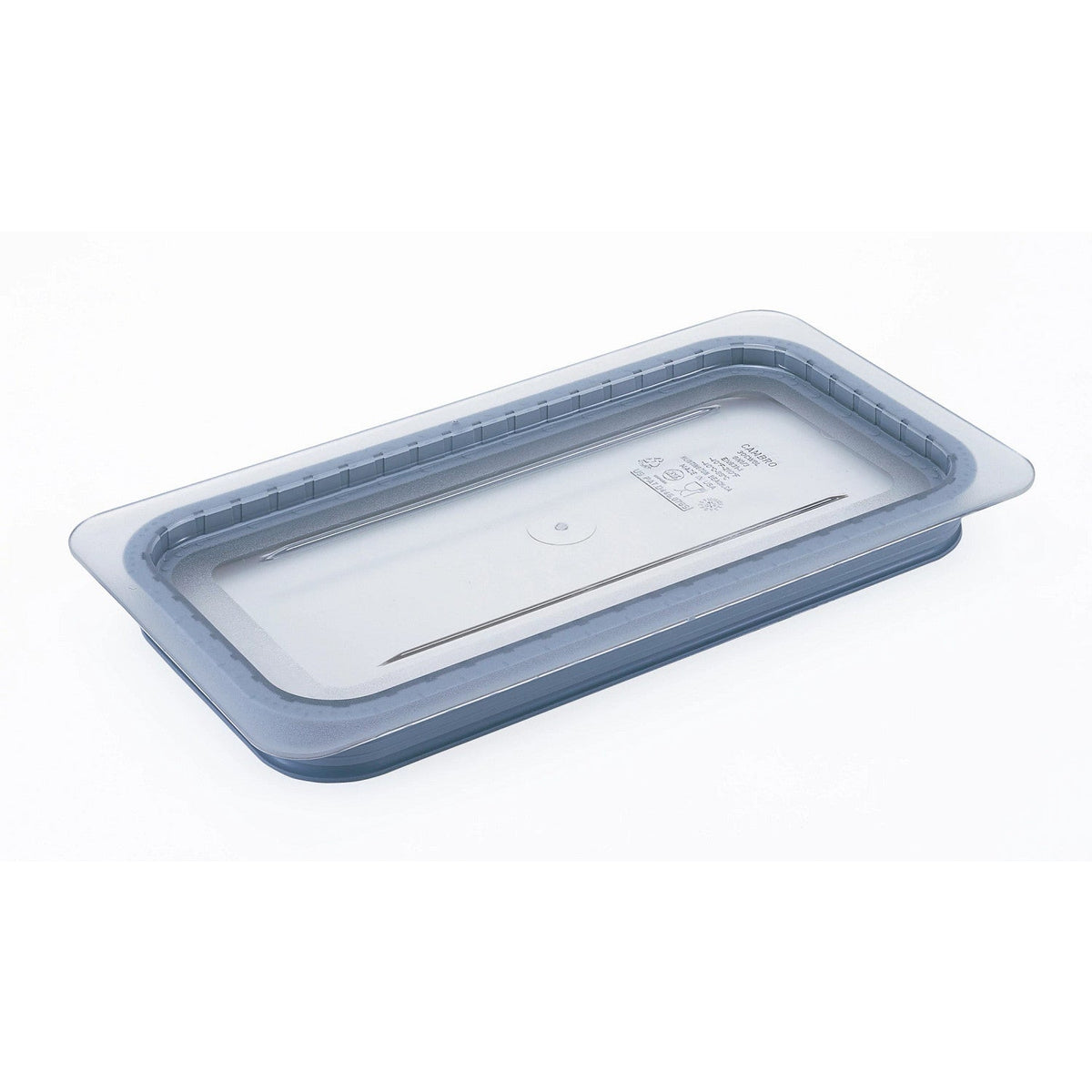 Cambro 30CWGL135 Camwear GripLid, Third Size Food Pan Cover, 12 3/4" x 6 15/16" - Clear