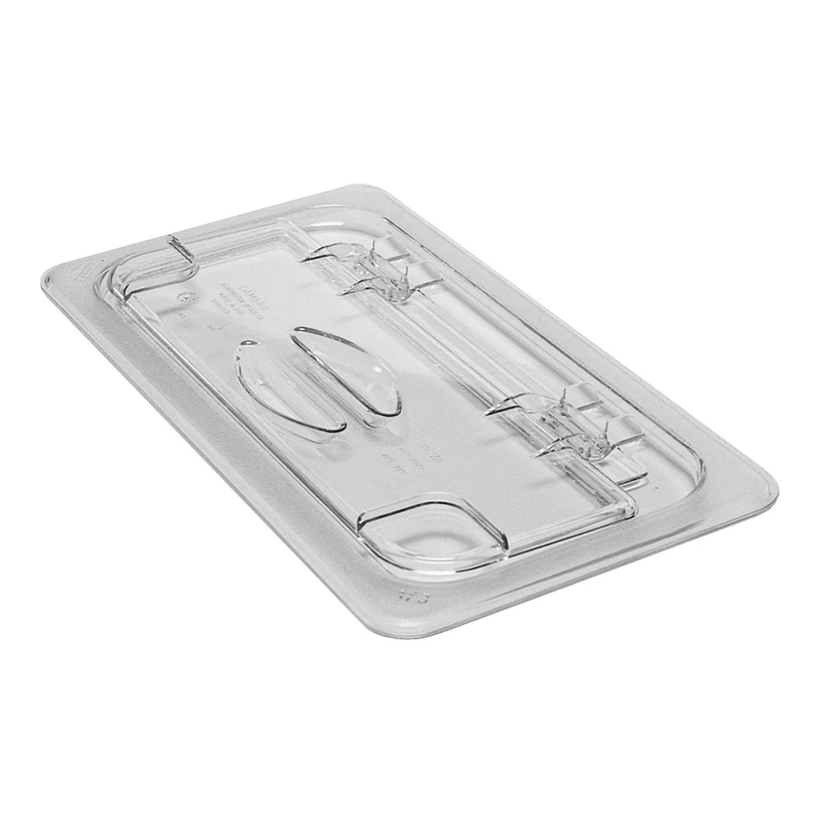 Cambro 30CWL135 Camwear Third Size FlipLid, Solid, 12 3/4" x 6 15/16" - Clear